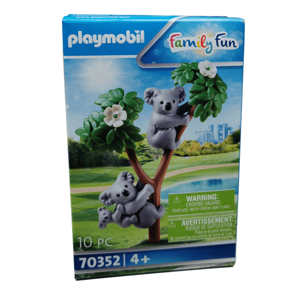 3 Pc  Playmobil Baby Grey Koala Zoo Animals 