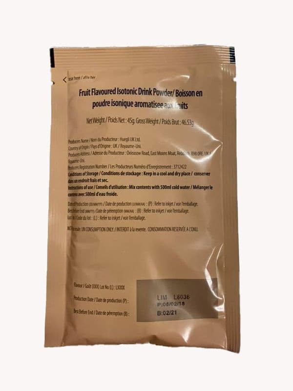 Vestey Military Drink Powder Sachets - Survival & Outdoors