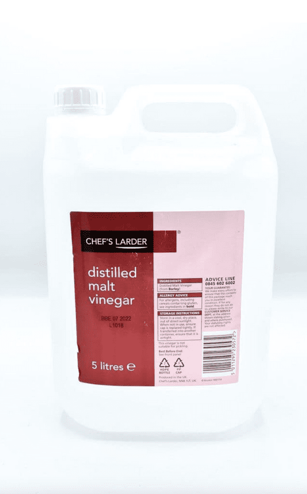 5 Litres Distilled Malt Vinegar- Bulk Food Ration Storage