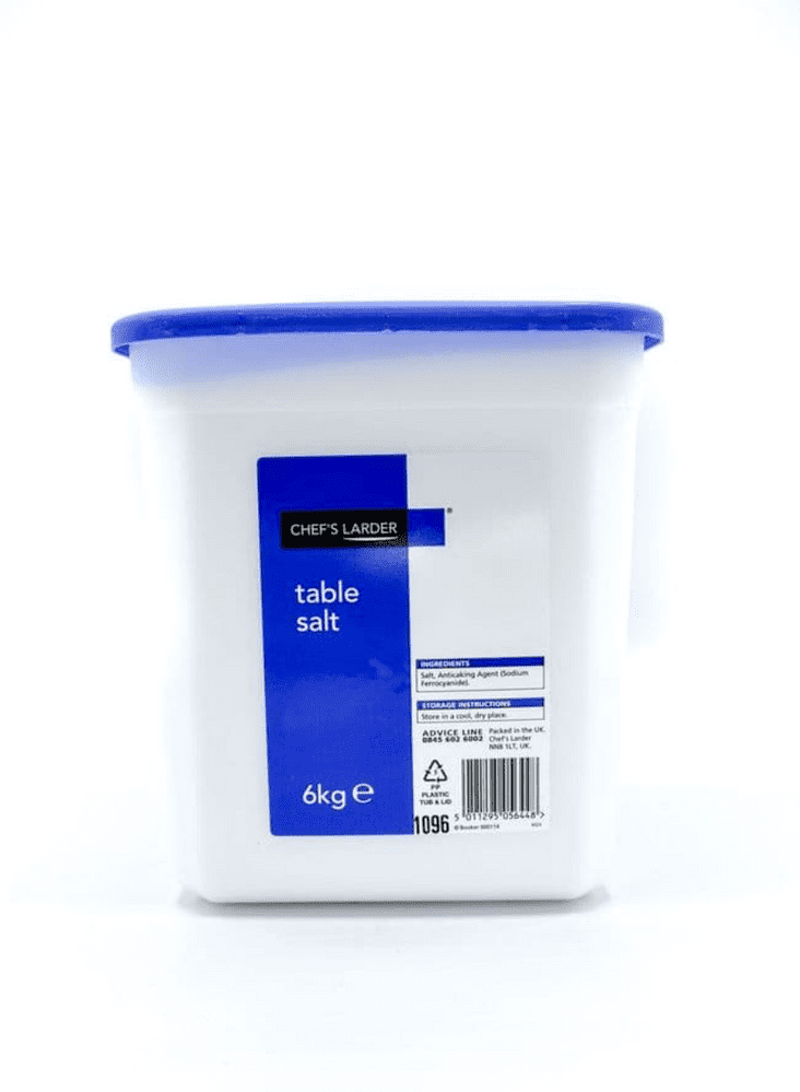 6KG Table Salt- Bulk Food Ration Storage