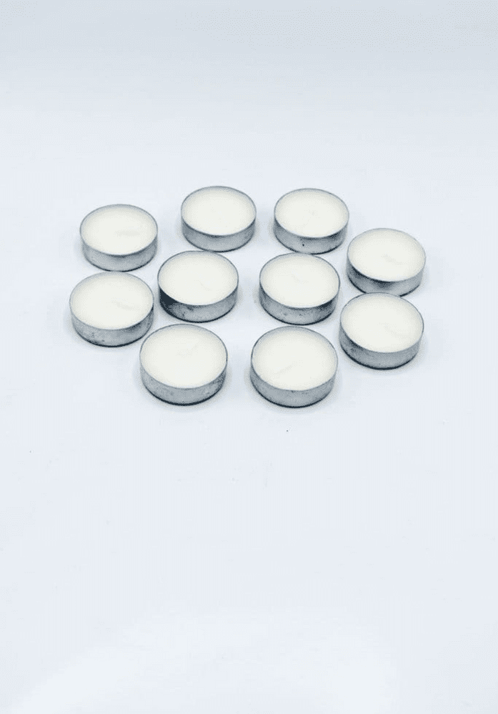 8 Hour Tea Light Candles- Pack Of 10