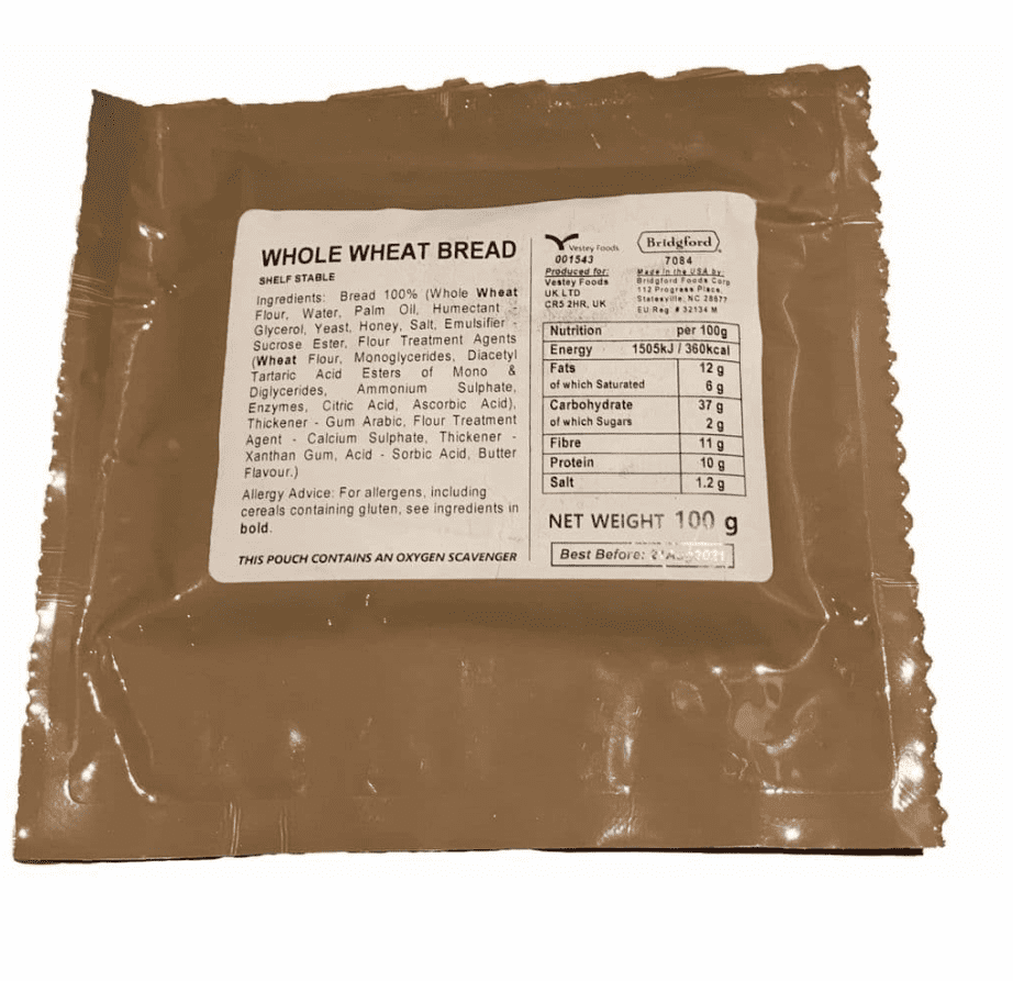 British Army Ration Meal Pouch - Whole Wheat Bread