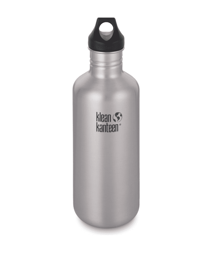 Klean Kanteen Classic Bottle W/ Loop Cap 1182ml - Brushed Stainless