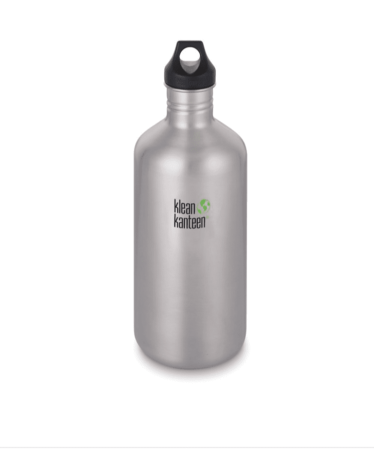 Klean Kanteen Classic Bottle W/ Loop Cap 1900ml - Brushed Stainless