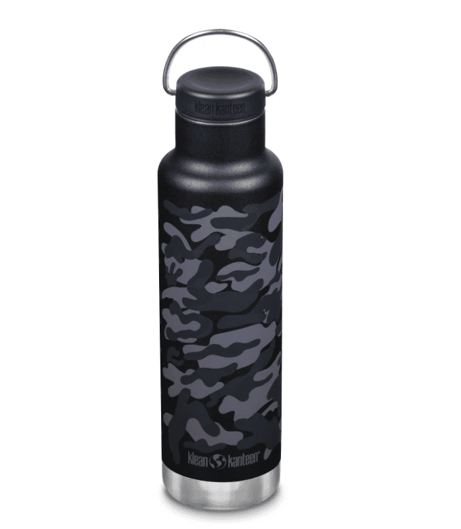 Klean Kanteen Classic Bottle W/ Loop Cap 592ml - Black Camo