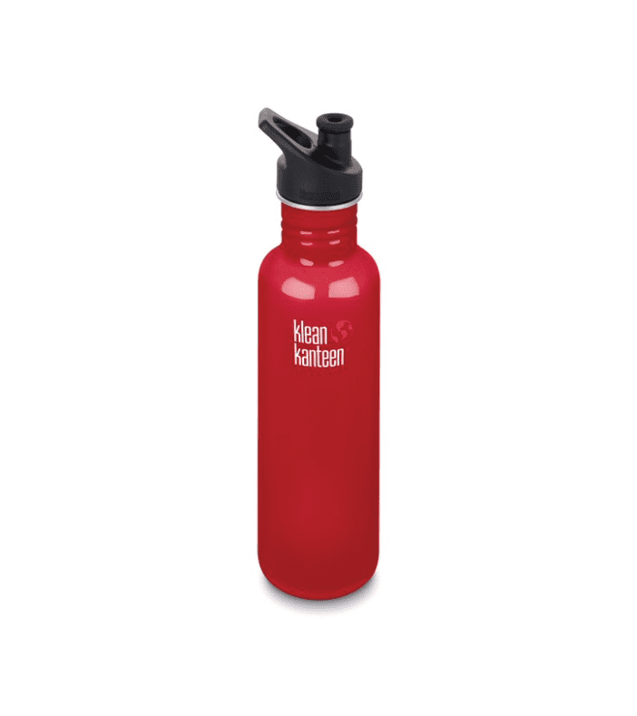 Klean Kanteen Classic Bottle W/ Sport Cap 800ml - Mineral Red