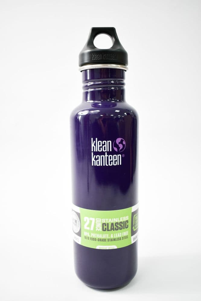 Klean Kanteen Classic Bottle With Loop Cap 800ml - Violet Storm