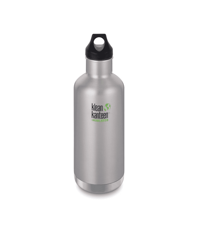 Klean Kanteen Insulated Classic Bottle W/ Loop Cap 946ml - Brushed Stainless