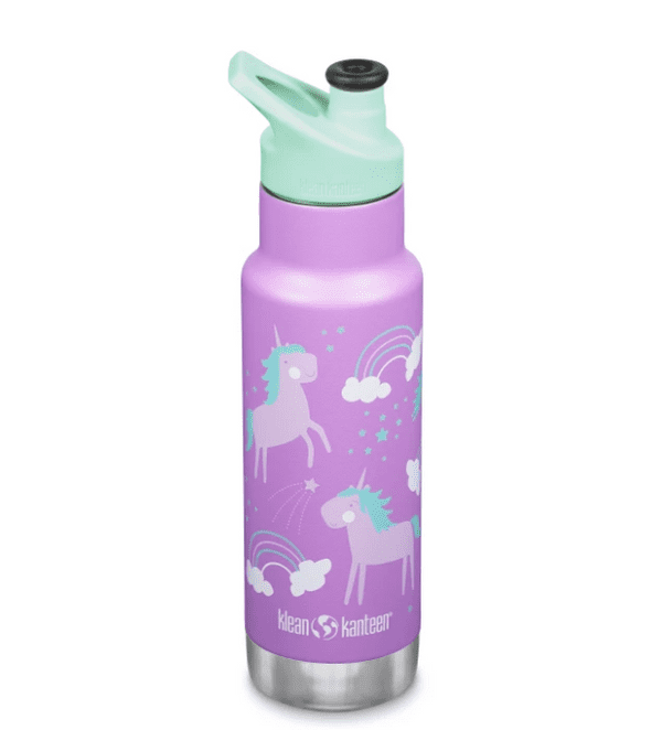 Klean Kanteen Insulated Kid Narrow Classic Bottle W/ Sport Cap 355ml - Unicorn Purple