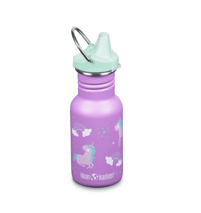 Klean Kanteen Kid Narrow Classic Bottle W/ Sippy Cap 355ml - Unicorn Purple