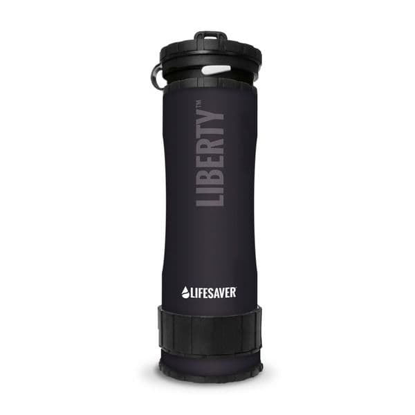 Lifesaver Liberty Water Bottle - Black - Survival & Outdoors