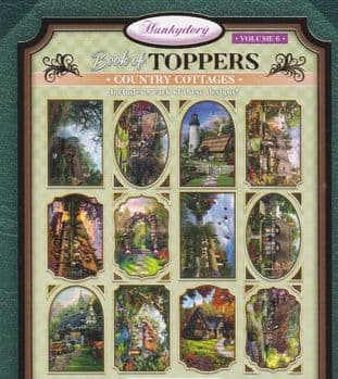 12 Country Cottages Hunkydory Die Cut Foiled Card Toppers