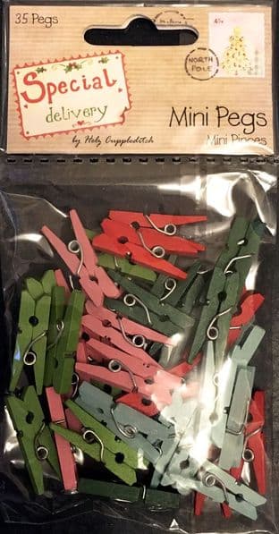 35 MINI PEGS Trimcraft Special Delivery Collection