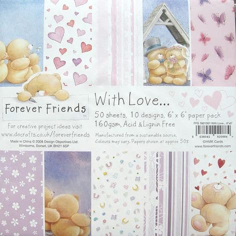 6X6 FOREVER FRIENDS WITH LOVE PAPER PACK