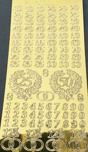 Ages  Gold Mirror Peel Off Stickers Find It CD3048G