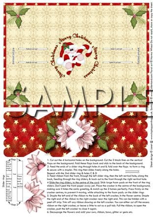 ANIMATED MOVEABLE DECOUPAGE  IT'S A CRACKER sheet