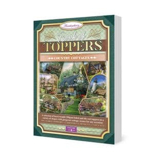 Book of Toppers - 60 Country Cottages Hunkydory Die Cut Foiled Card Toppers