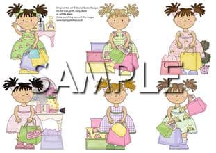 Boutique Day Exclusive Clipart Printed Sheet