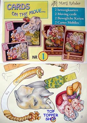 CARDS ON THE MOVE 1 - ELEPHANT & SNAKE CHARMER
