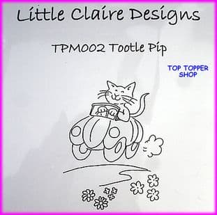 CAT STAMP - TOOTLE PIP by LITTLE CLAIRE DESIGNS