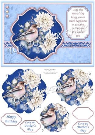 Chaffinch & Verse A5 Quick Pyramage Printed Sheet 925hjp