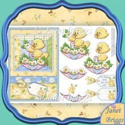 CHEEP CARD FOR YOU Topper & Decoupage  printed sheet 331