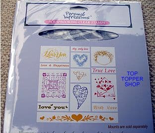 CLEAR UNMOUNTED STAMPS LOVE