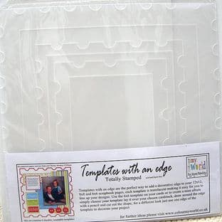 COLOUR MY WORLD Card Making Template WITH AN EDGE - TOTALLY STAMPED