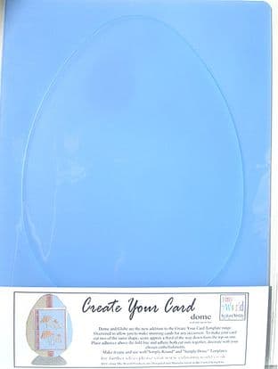 COLOUR MY WORLD CREATE YOUR CARD - DOME / EGG TEMPLATE