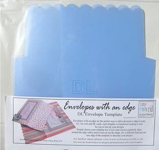 COLOUR MY WORLD ENVELOPES WITH AN EDGE TEMPLATE DL