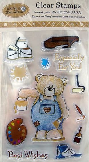 DAISY & DANDELION CLEAR STAMPS - SQUEAK GOES DECORATING