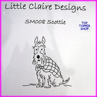 DOG STAMP - SCOTTIE by LITTLE CLAIRE DESIGNS