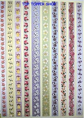 DUFEX STICKERS - FLORAL BORDERS style 2