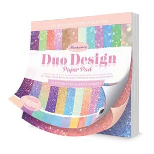Duo Design 8x8 Paper Pad - 48 Sheets Glittertastic & Pastel Ombré Hunkydory