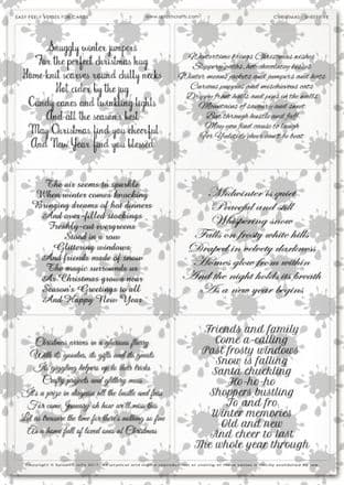 Easy Peely Transparent Verses Christmas Sheet 5