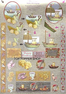 FREESTYLE DUFEX DECOUPAGE & TOPPERS SEASIDE