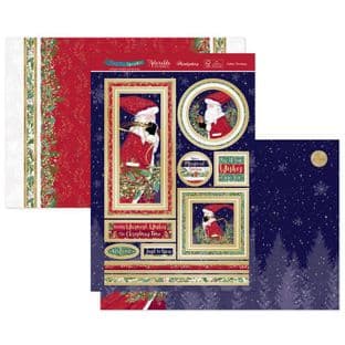 Hunkydory Christmas Sparkle Luxury Card Topper Kit - Father Christmas