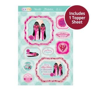 Hunkydory Pick 'N' Mix Card Topper Sheet - Party Shoes