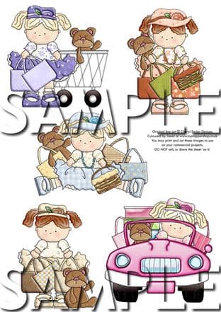 Little Pals Boutique Day Exclusive Clipart Printed Sheet