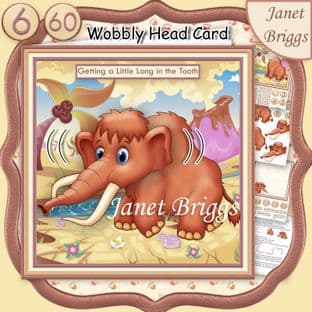 LONG IN THE TOOTH MAMMOTH WOBBLY HEAD Card Kit digital download