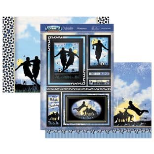 Man of the Match Football & Rugby - Hunkydory Sporting Silhouettes Luxury Card Topper Set