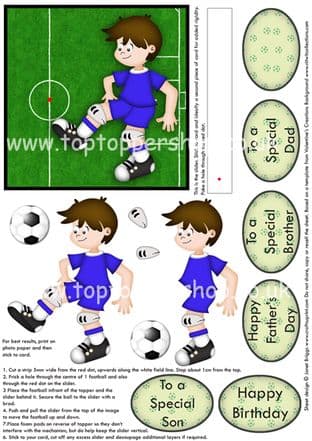 MOVEABLE DECOUPAGE FOOTBALL Keep it Up digital download 437sds