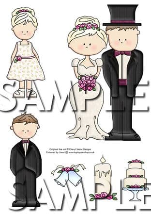 Our Special Day Exclusive Clipart Printed Sheet