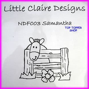 PONY STAMP - SAMANTHA by LITTLE CLAIRE DESIGNS