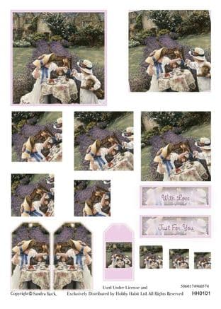 SANDRA KUCK LITTLE CHILDREN STACKER DECOUPAGE SHEET HH0101