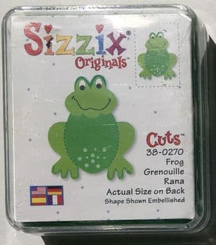 SIZZIX ORIGINAL GREEN DIE FROG 38-0270