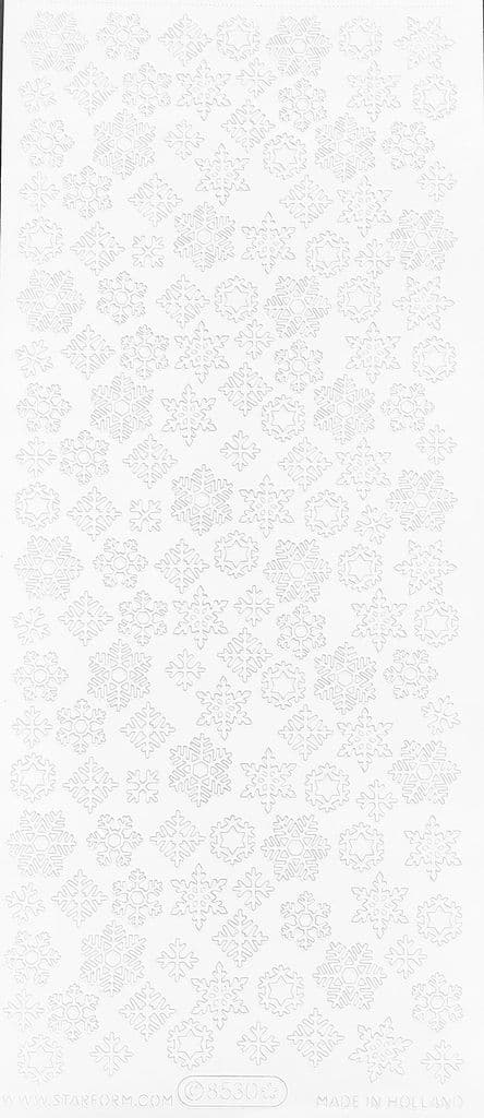 Small White Snowflakes Starform Peel Off Stickers 8530