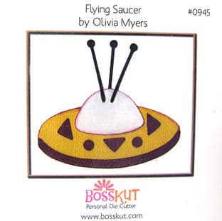 SPACE BOSSKUT DIE - FLYING SAUCER 0945
