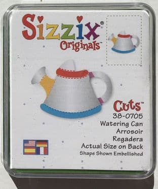 SPECIAL OFFER NO BOX SIZZIX ORIGINAL GREEN DIE WATERING CAN 38-0705
