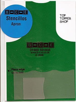 STENCILLO APRON Card Making Template